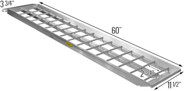 60" x 11.5" Aluminum Ramps (2,000lb)