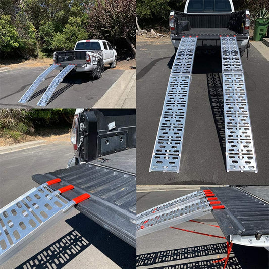 90" x 12" Aluminum Folding Ramps (1,500lb)